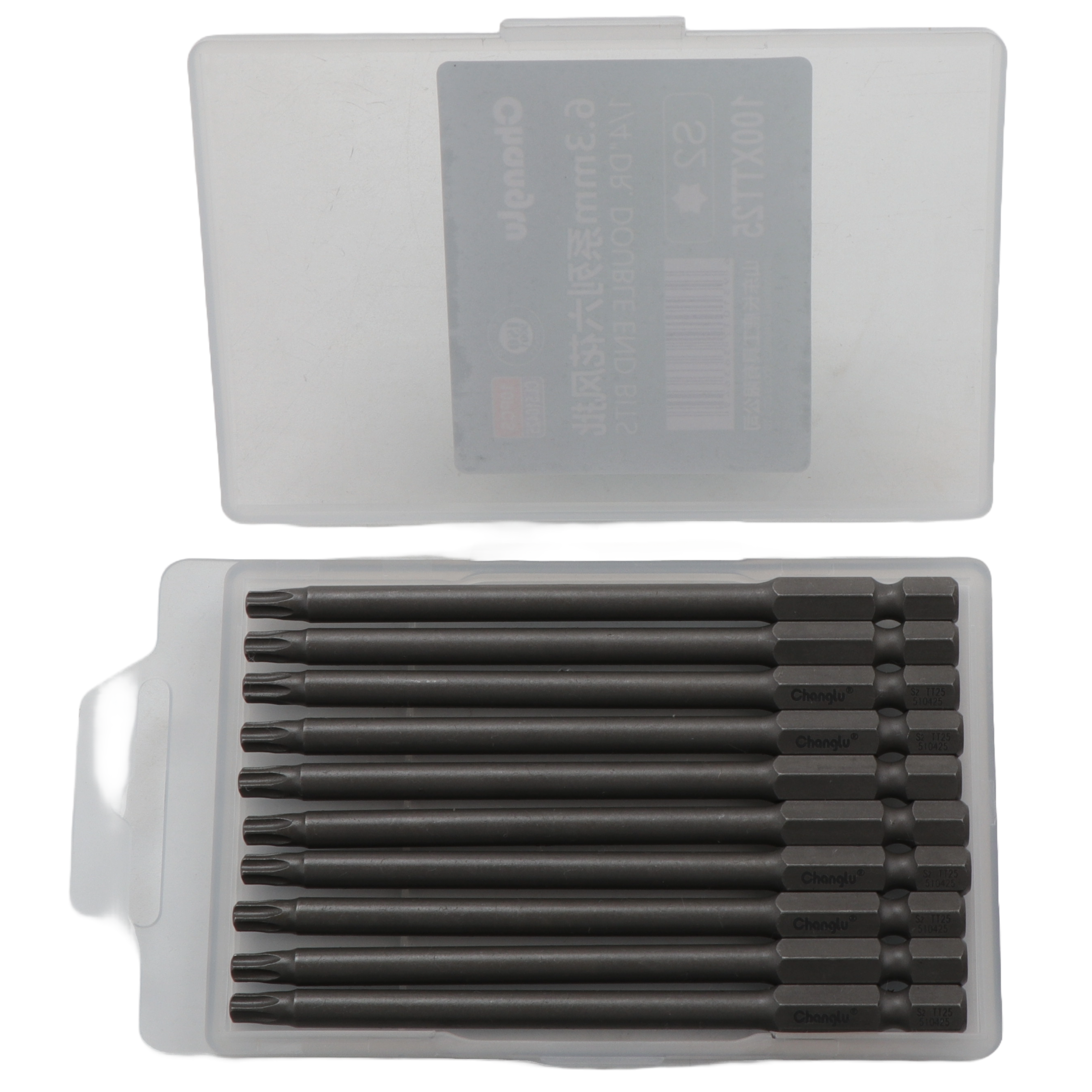 1/4 collas (6,3 mm) Dr TORX-S trieciena uzgalis, 10 gab.