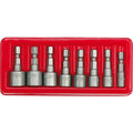 1/4" uzgriežņu uzgaļu komplekts 8 gab. 5-13 mm