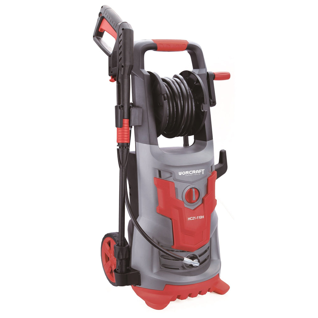 Augstspiediena tīrītājs WORCRAFT 2100W ar šļūtenes tītni un piederumiem