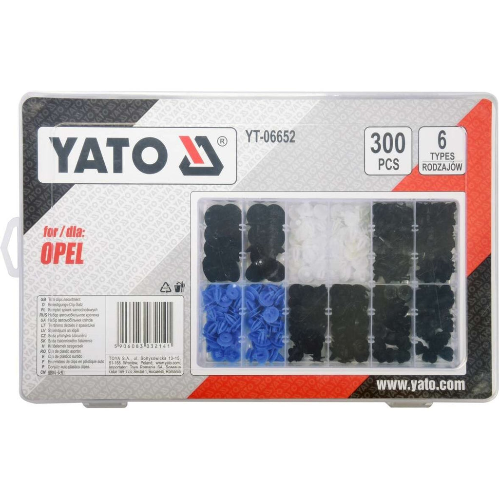 Plastmasas spiedpogas komplekts (300 gab.) Opel