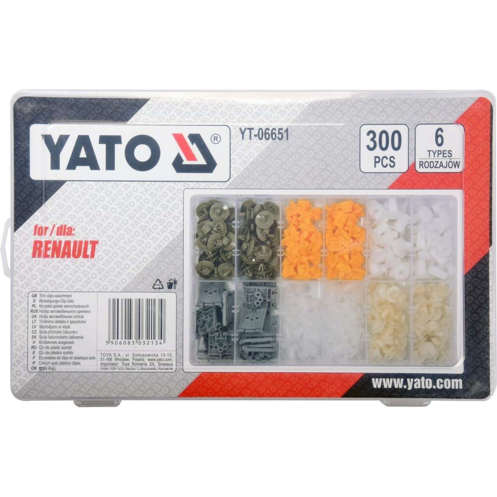 Plastmasas spiedpogu asorti (300 gab.) Renault