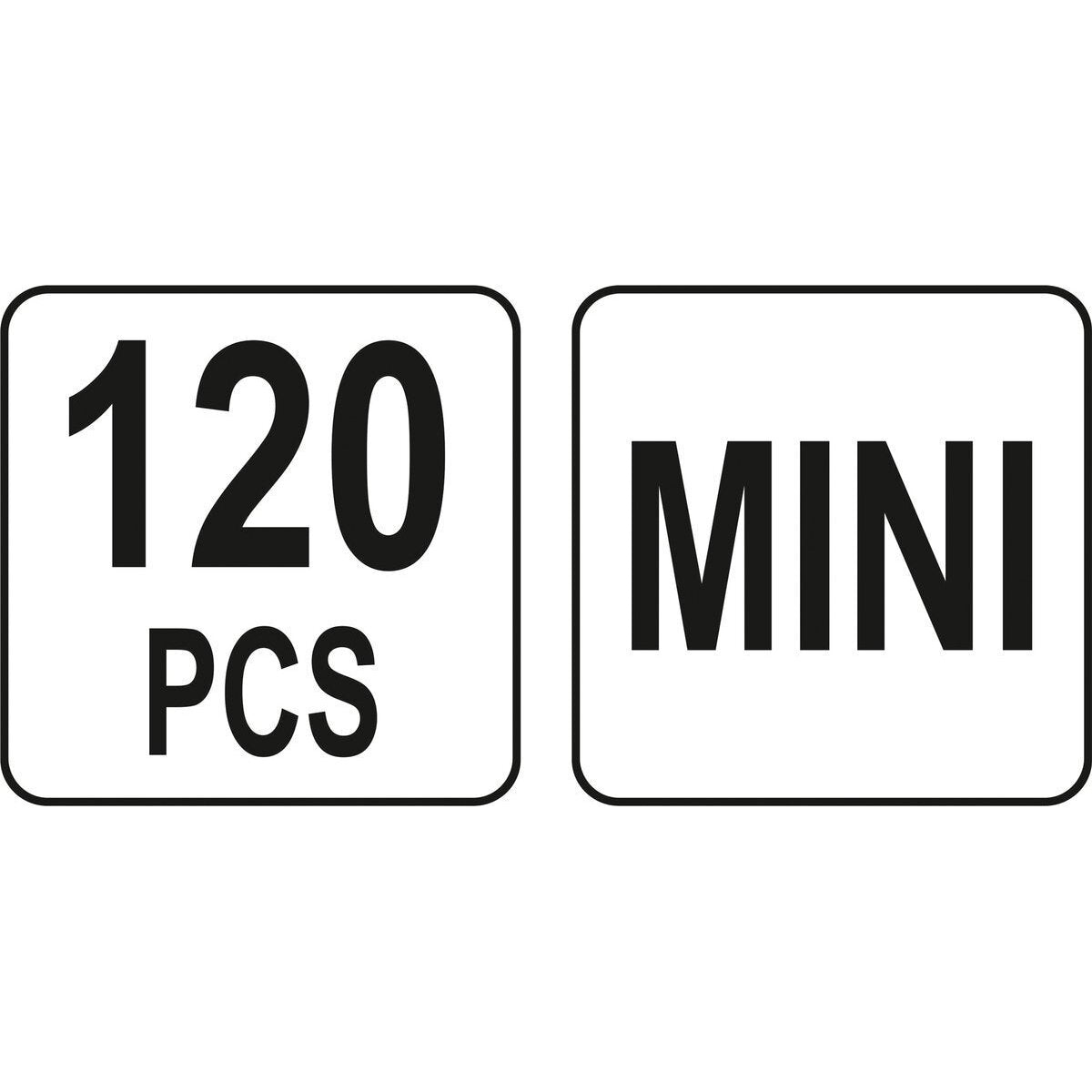 Automašīnas drošinātāju komplekts 120 gab. MINI