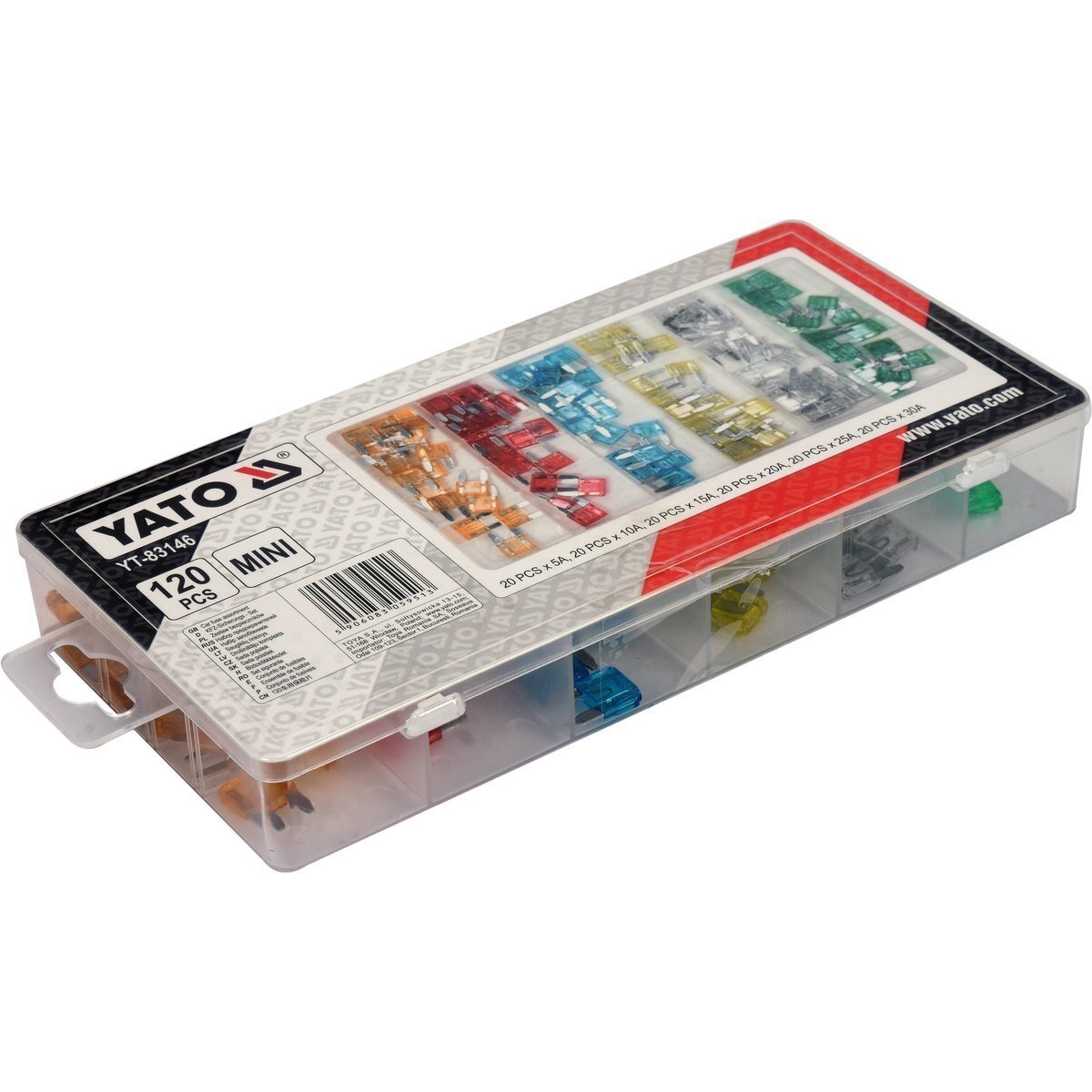 Automašīnas drošinātāju komplekts 120 gab. MINI