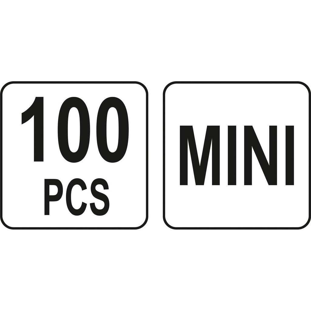 Automašīnas drošinātāju komplekts 100 gab. MINI zema profila