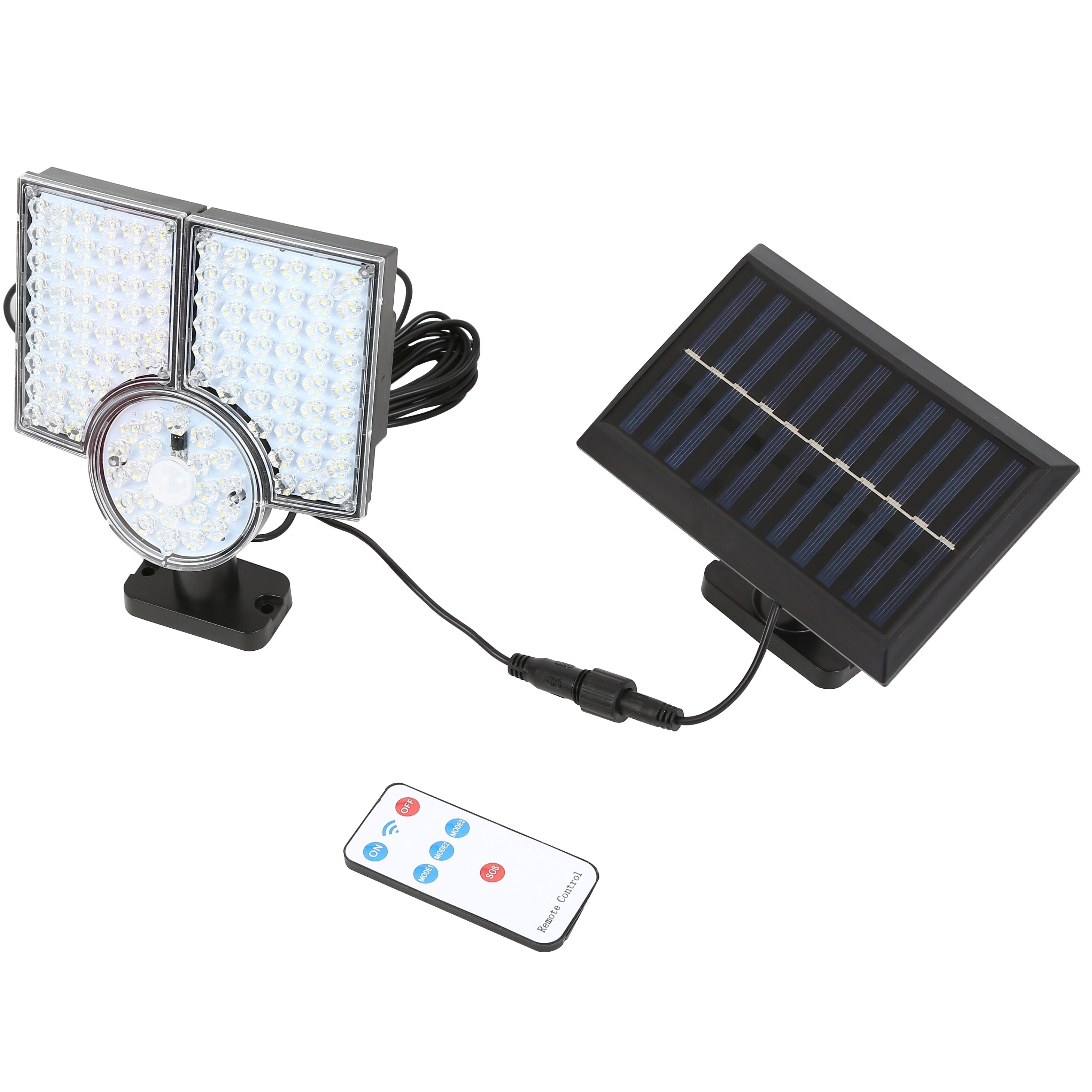 Saules sienas lampa ar kustības/dienasgaismas sensoru 22,4 W 6000 K LED