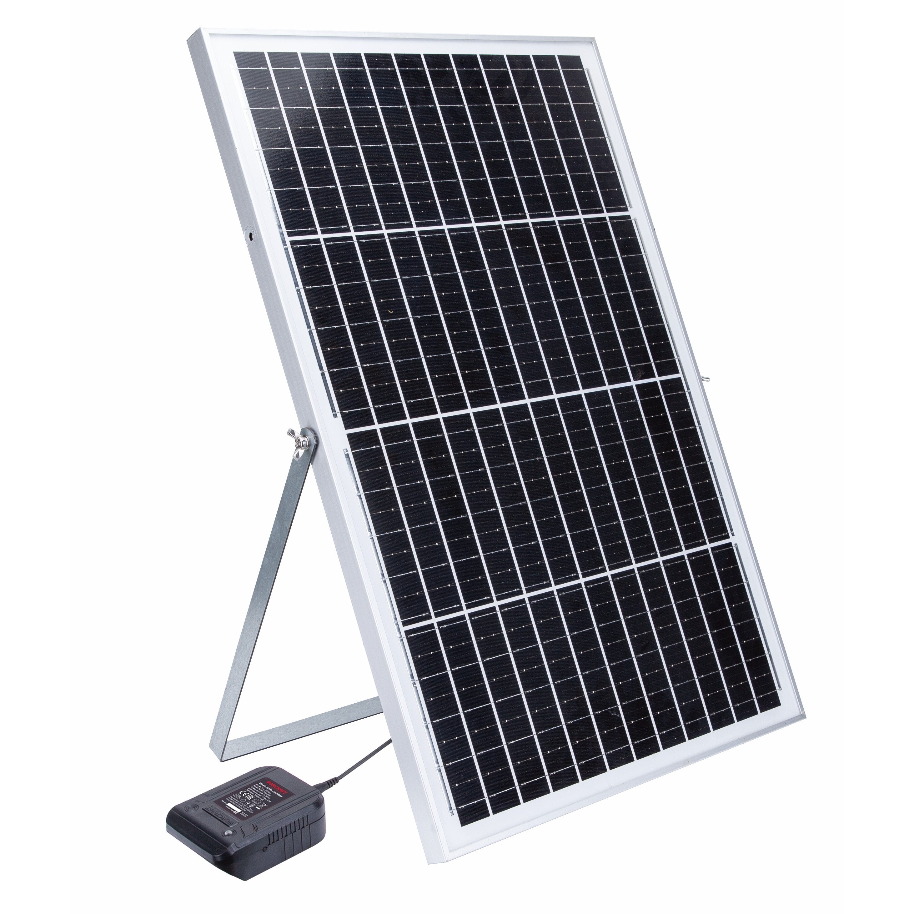 Daudzfunkcionāls saules bateriju lādētājs WORCRAFT baterijām, 50 W