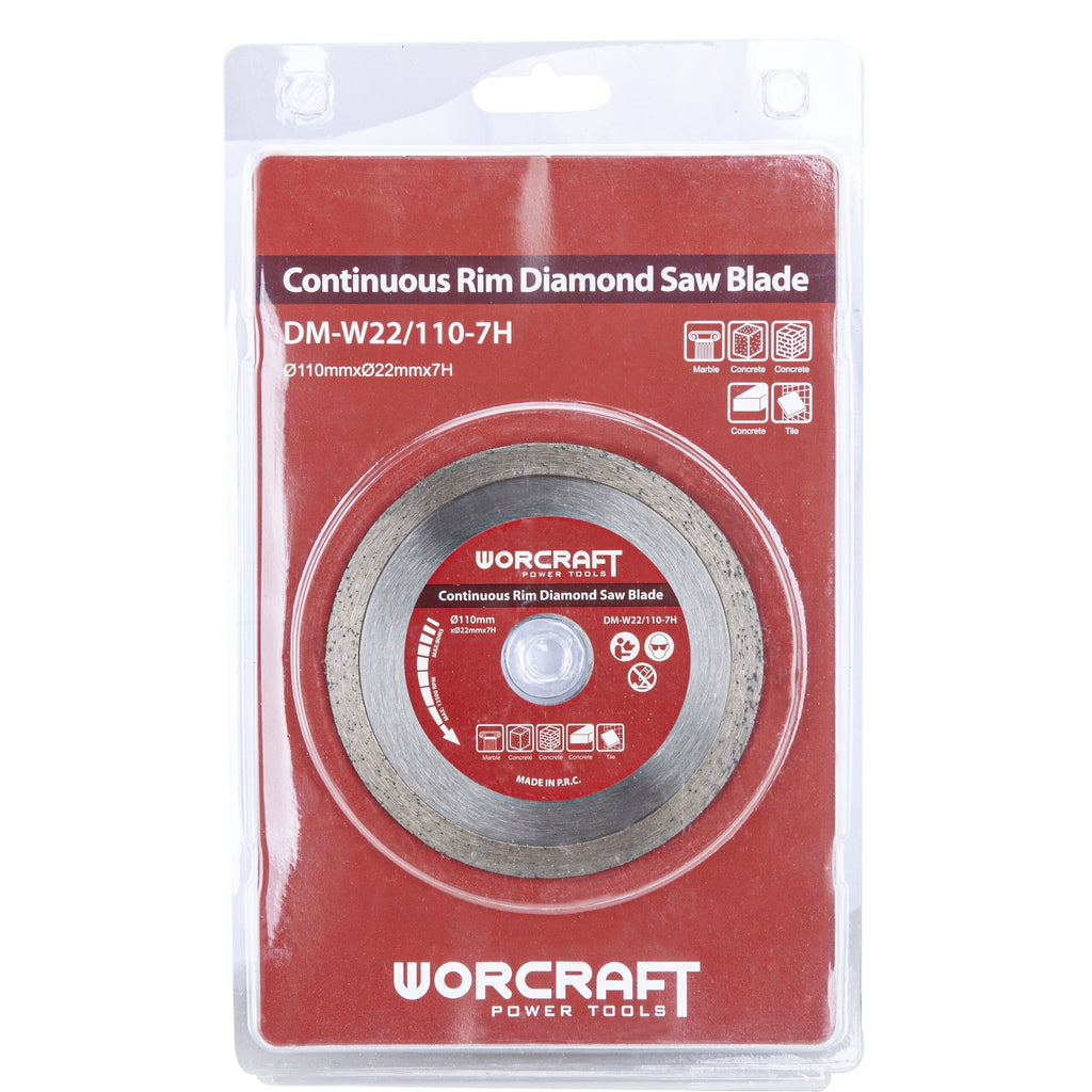 Dimanta zāģa asmens modelim MC14-110A, 22,23 x 110 mm, WORCRAFT