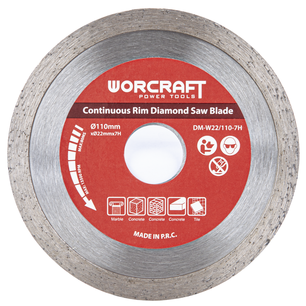 Dimanta zāģa asmens modelim MC14-110A, 22,23 x 110 mm, WORCRAFT