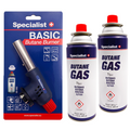 Gāzes lodlampa Specialist+ pjezo 1300°C ar butāna gāzi 2x227g
