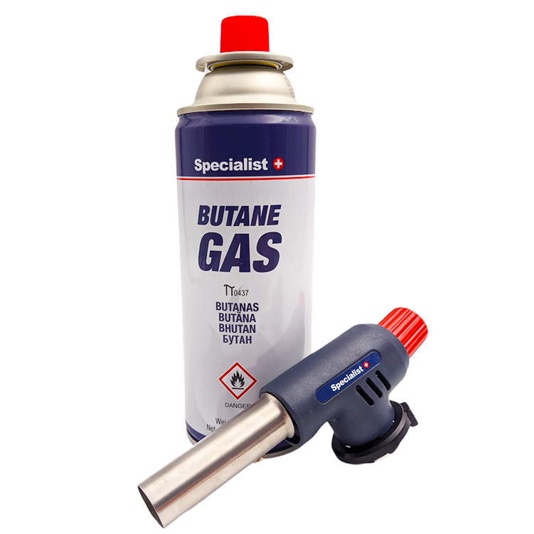 Gāzes lodlampa Specialist+ pjezo 1300°C ar butāna gāzi 2x227g