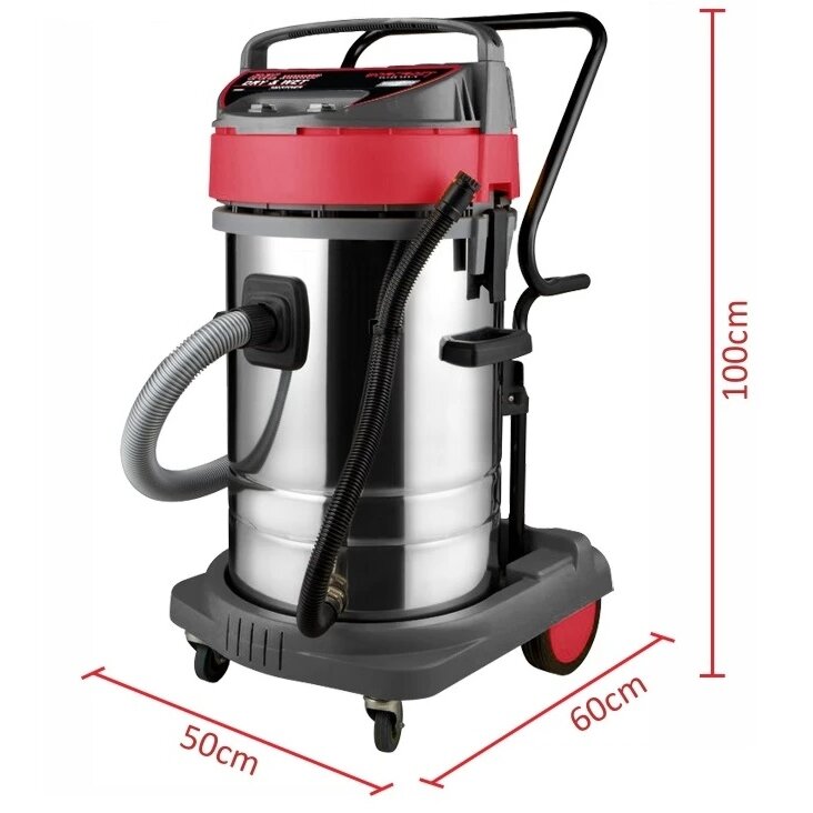 Sausais un slapjais putekļsūcējs WORCRAFT 80 l, 3000 W