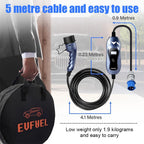 Mobilais elektroautomobiļu lādētājs 3,6 kW 16A EVFUEL 2. tips