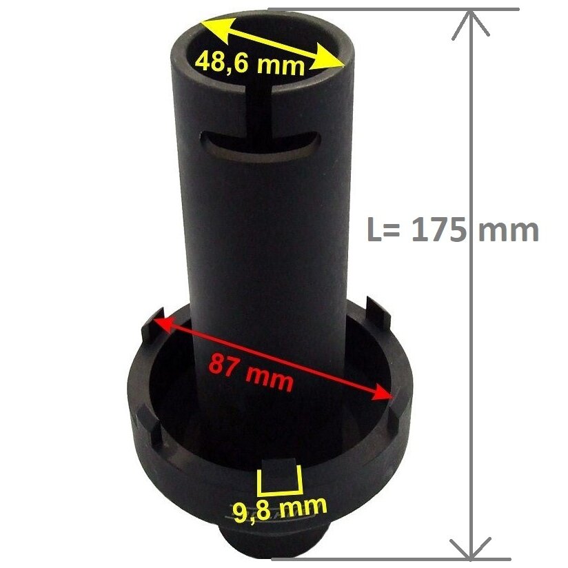 Aizmugurējās ass uzgriežņu uzgriežņu atslēga 80/95 mm BENZ&MAN