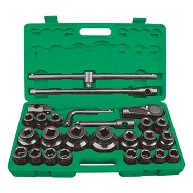 3/4" + 1" uzgriežņu atslēgu komplekts, 26 gab.
