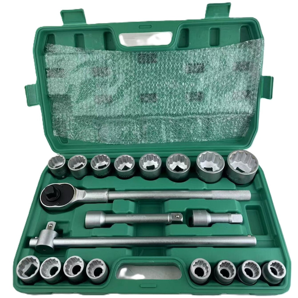 3/4" dziļo uzgaļu komplekts, 21 gab. (19-50 mm), 12 punktu