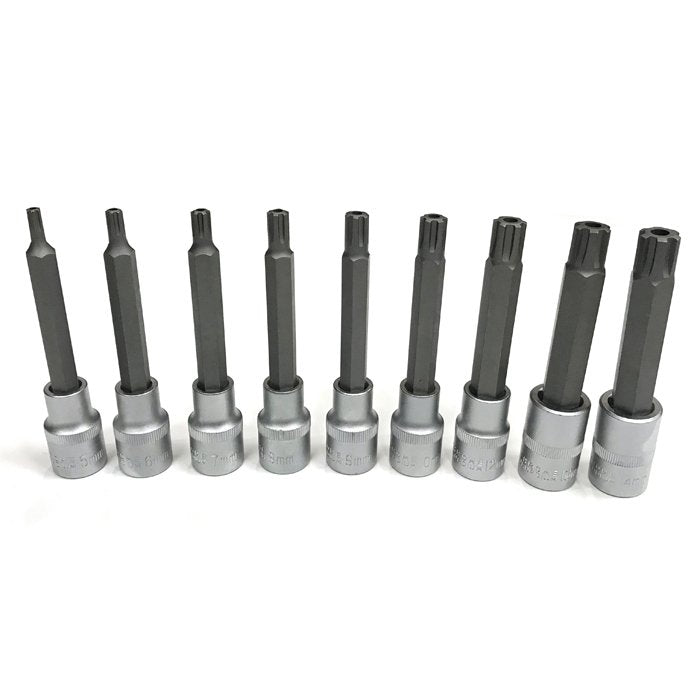 1/2"+3/8" uzgaļu komplekts (RIBE) 9 gab.