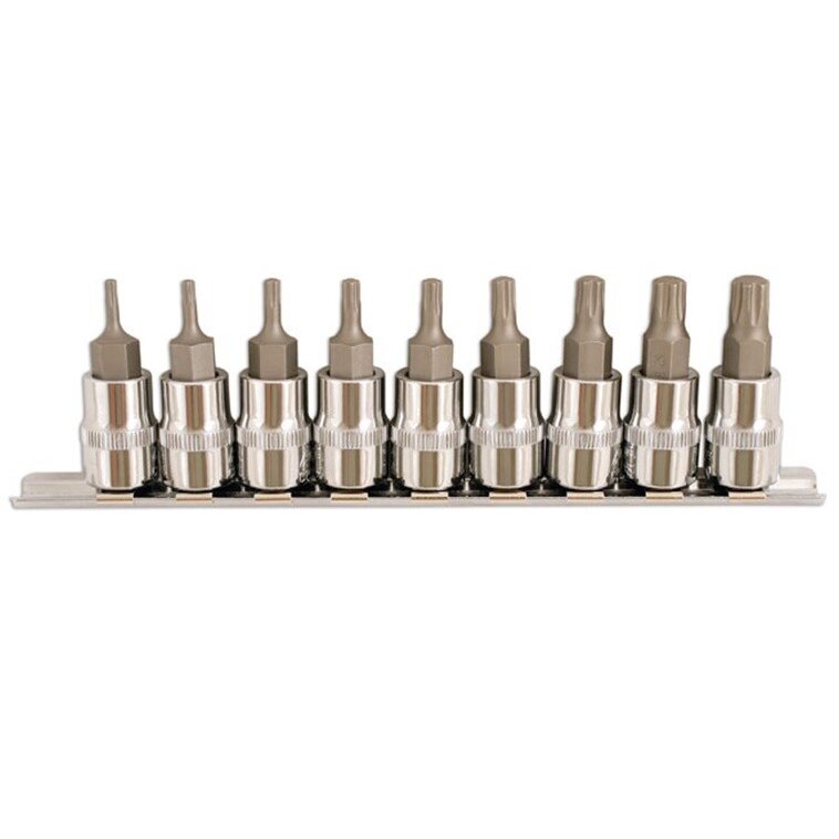 3/8" uzgaļu komplekts (TORX Plus) 9 gab.
