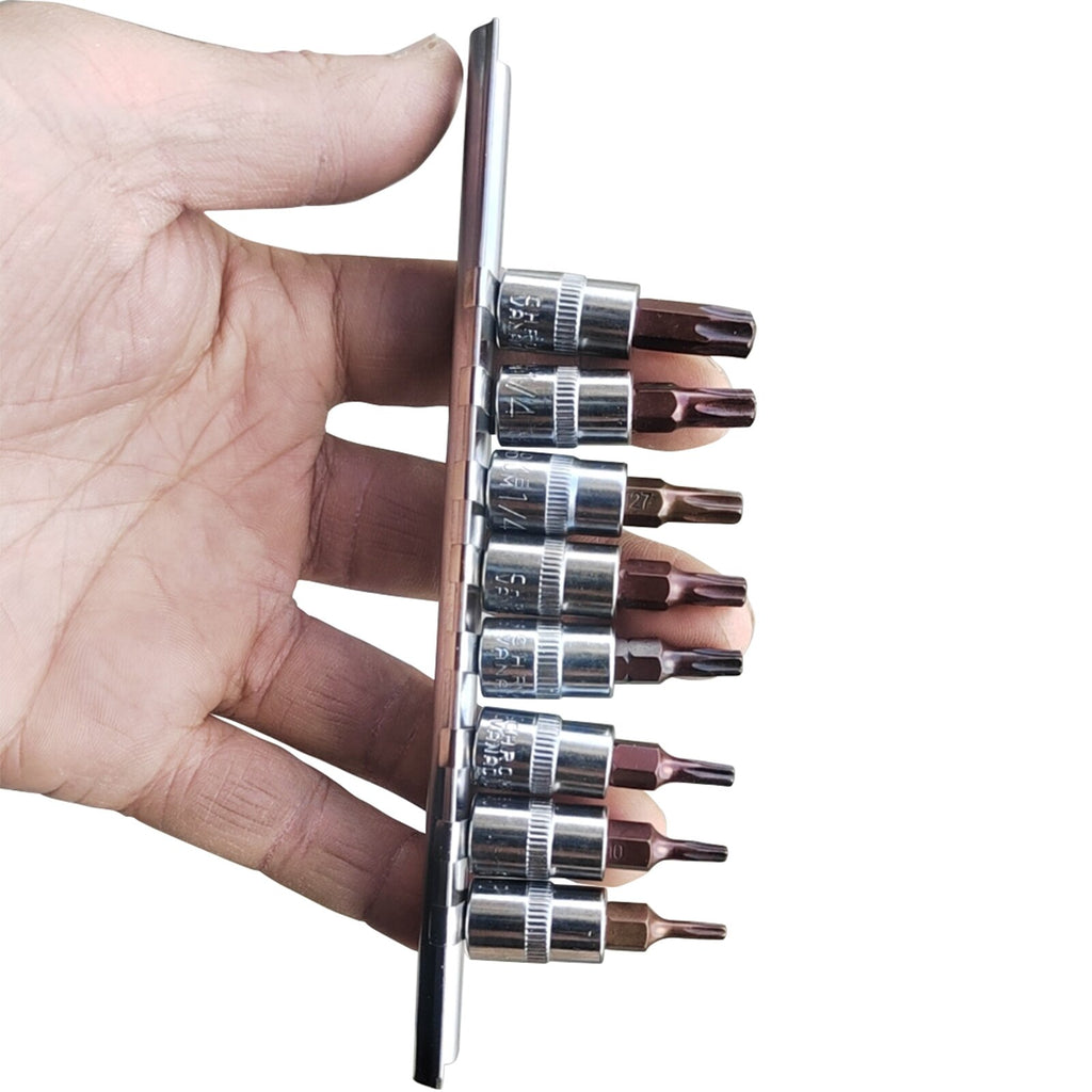 1/4 collu TORX uzgaļu komplekts 8 gab. T-8-T-40