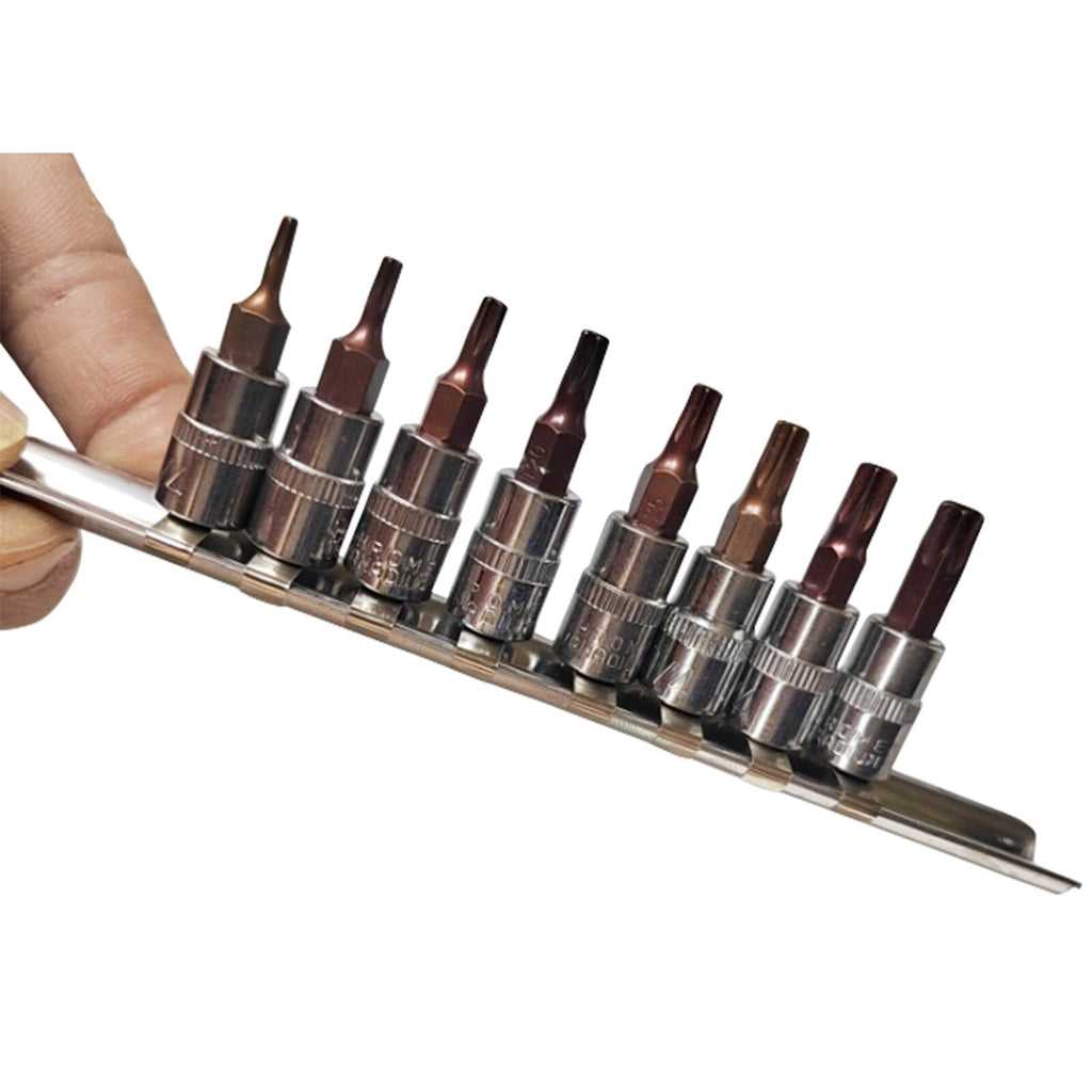1/4 collu TORX uzgaļu komplekts 8 gab. T-8-T-40