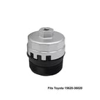 Eļļas filtrs, 3/8" iekšējais vītnes diametrs, uzgrieznis 64,5 mm, 14 rievām, 6 tapām
