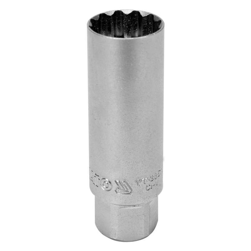 3/8" Dr. aizdedzes sveču uzgalis 16 mm (plānsienu) (12 punktu)