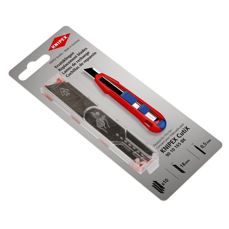 Rezerves asmeņi 18 mm (10 gab.) priekš KNIPEX 9010165BK