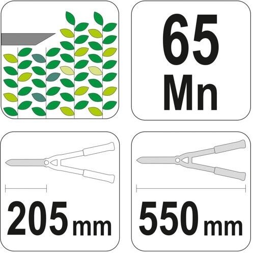 Dzīvžogu šķēres 550 mm