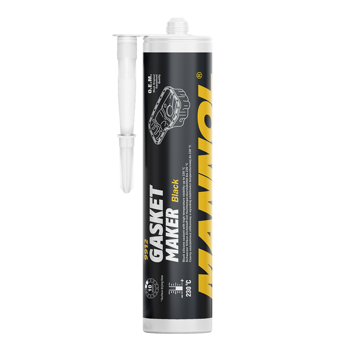 MANNOL blīvējuma masa, melna, 310 g