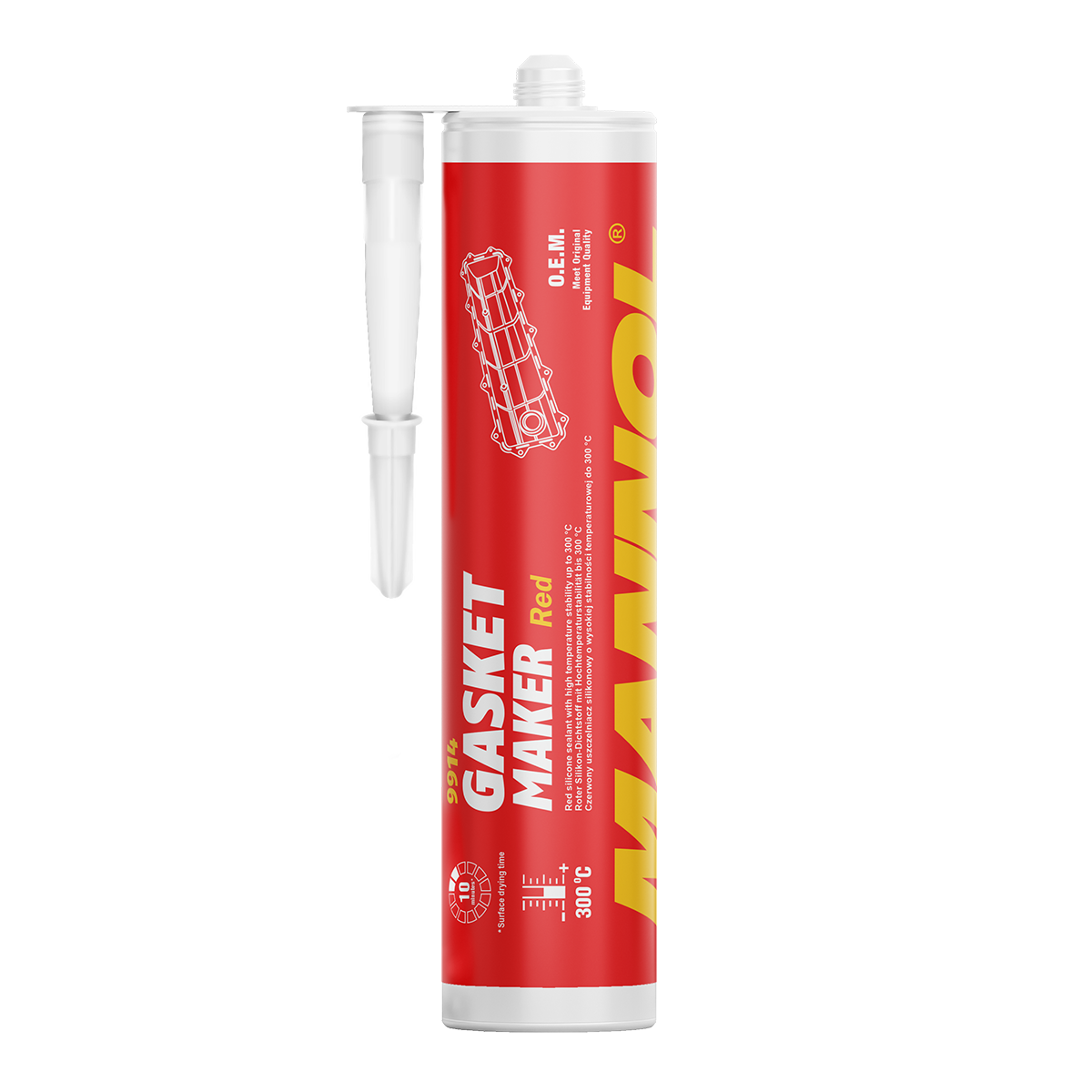 MANNOL blīvju veidošanas līdzeklis, sarkans, 310 g