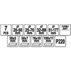 Cilindru asināšanas instrumentu komplekts 20-177mm