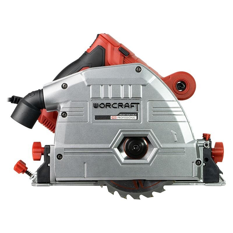 Elektriskais iegremdējamais sliežu zāģis WORCRAFT 165 mm, 1200 W
