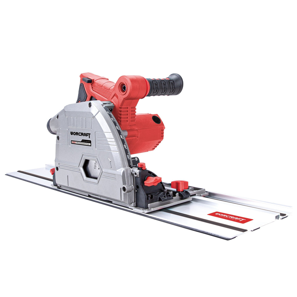 Elektriskais iegremdējamais sliežu zāģis WORCRAFT 165 mm, 1200 W