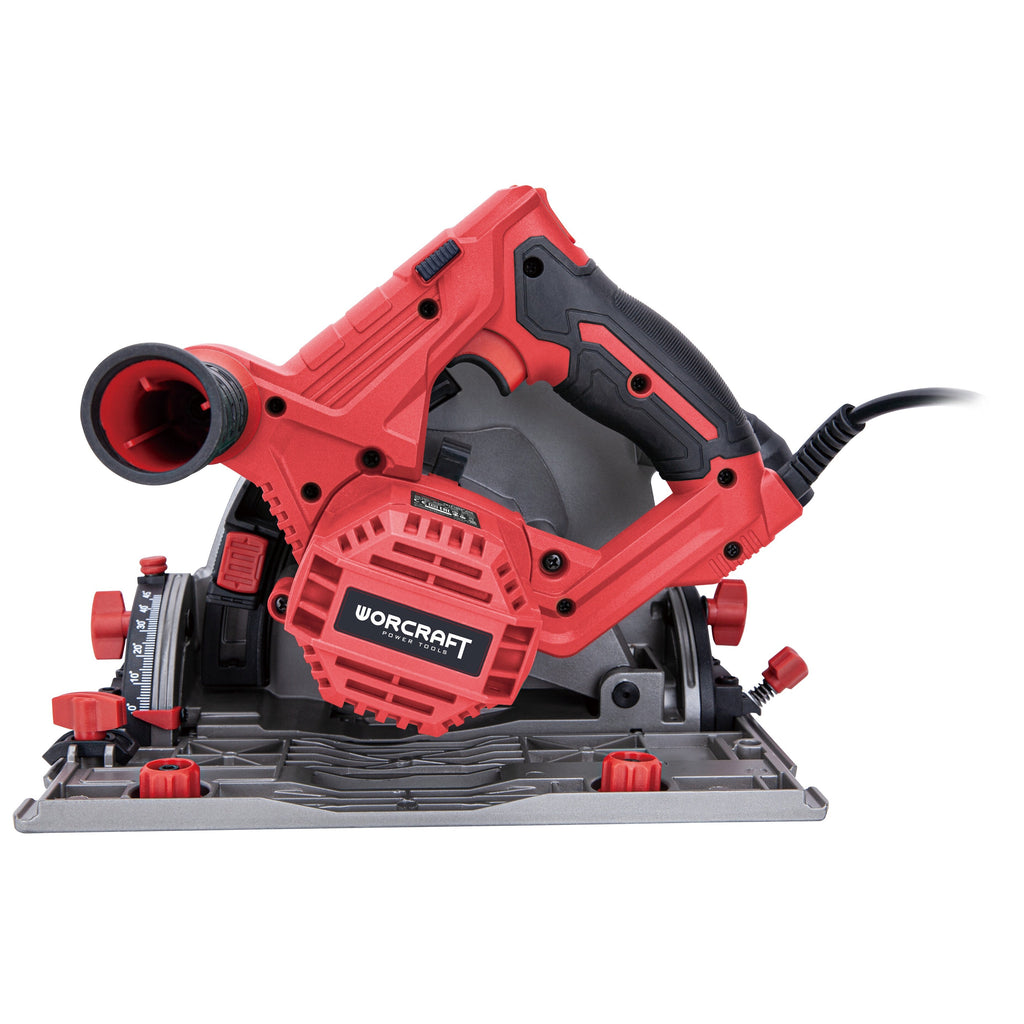Elektriskais iegremdējamais sliežu zāģis WORCRAFT 165 mm, 1200 W