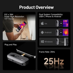 TC002C Duo „Termovizors USB-C iPhone un Android ierīcēm“