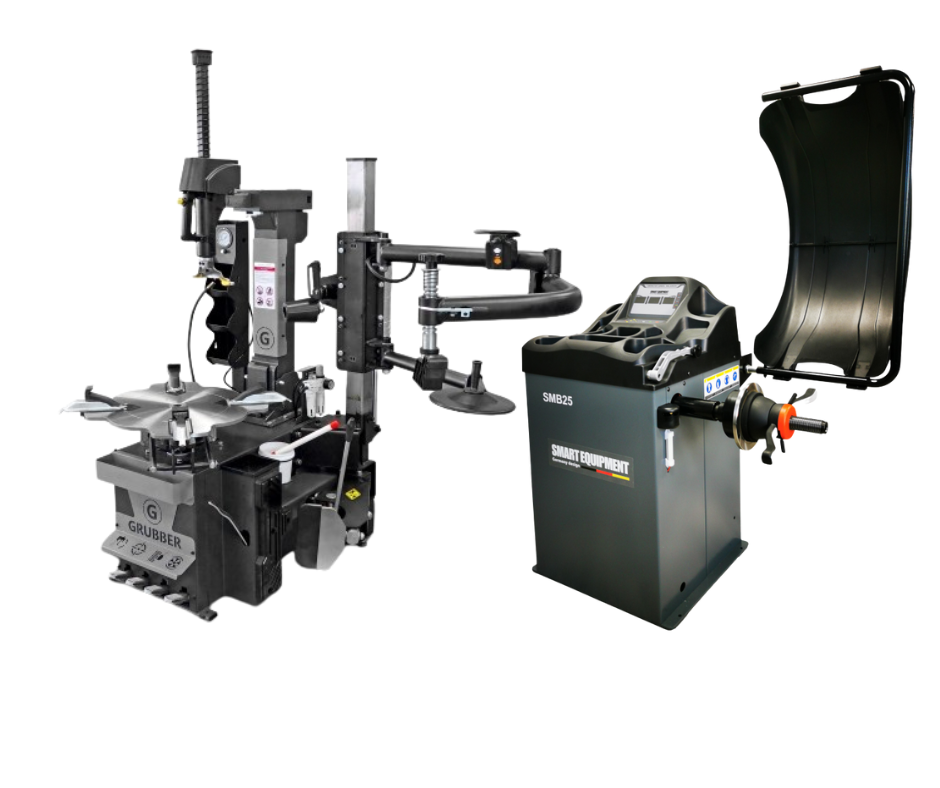 SMART SET G9222 komplekts GRUBBER GR9222 + Smart Equipment SMB25 balansēšanas mašīna