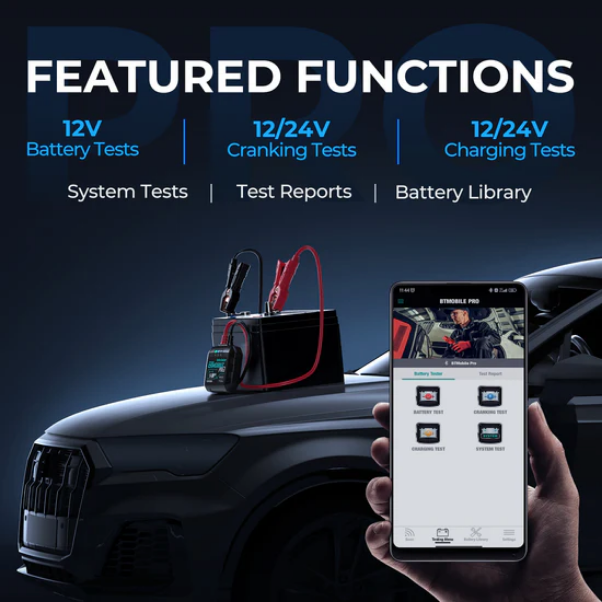 Viedais akumulatora testeris BTMobile Pro ar Bluetooth savienojumu
