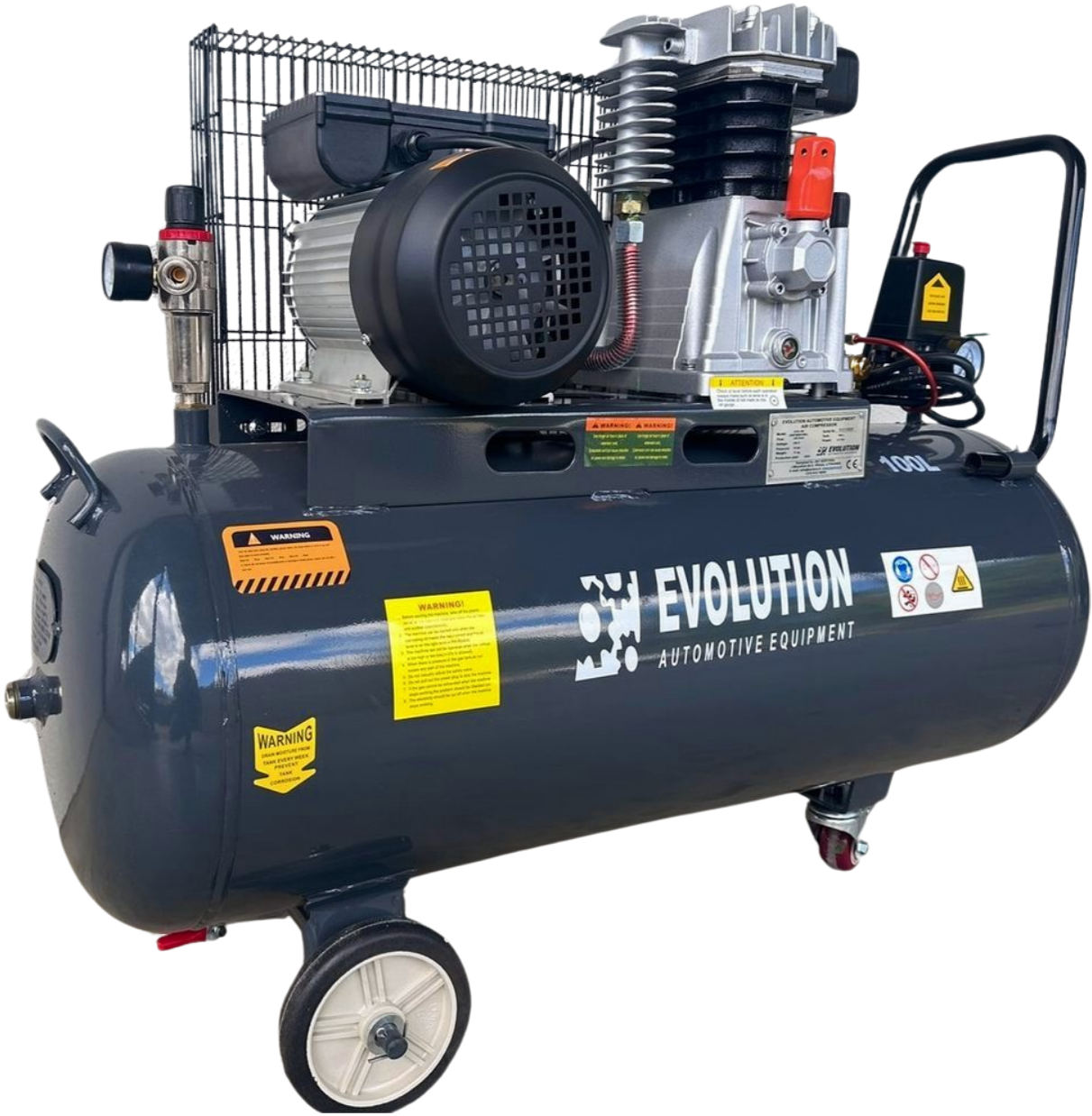 EVO-100 virzuļkompresors ar saspiestu gaisu 100l