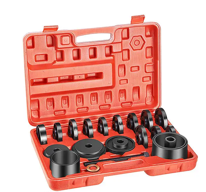 03-1197 Gultņu un kluso bloku presēšanas komplekts ar skrūvi, 23 daļas