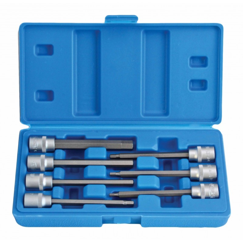 7 PCS 3/8'' HEX Ilgų šešiakampių galvučių rinkinys S-SAE738