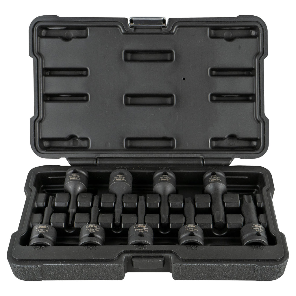 1/2 TORX triecienuzgriežņu komplekts T20-T70 9 gab. 52340