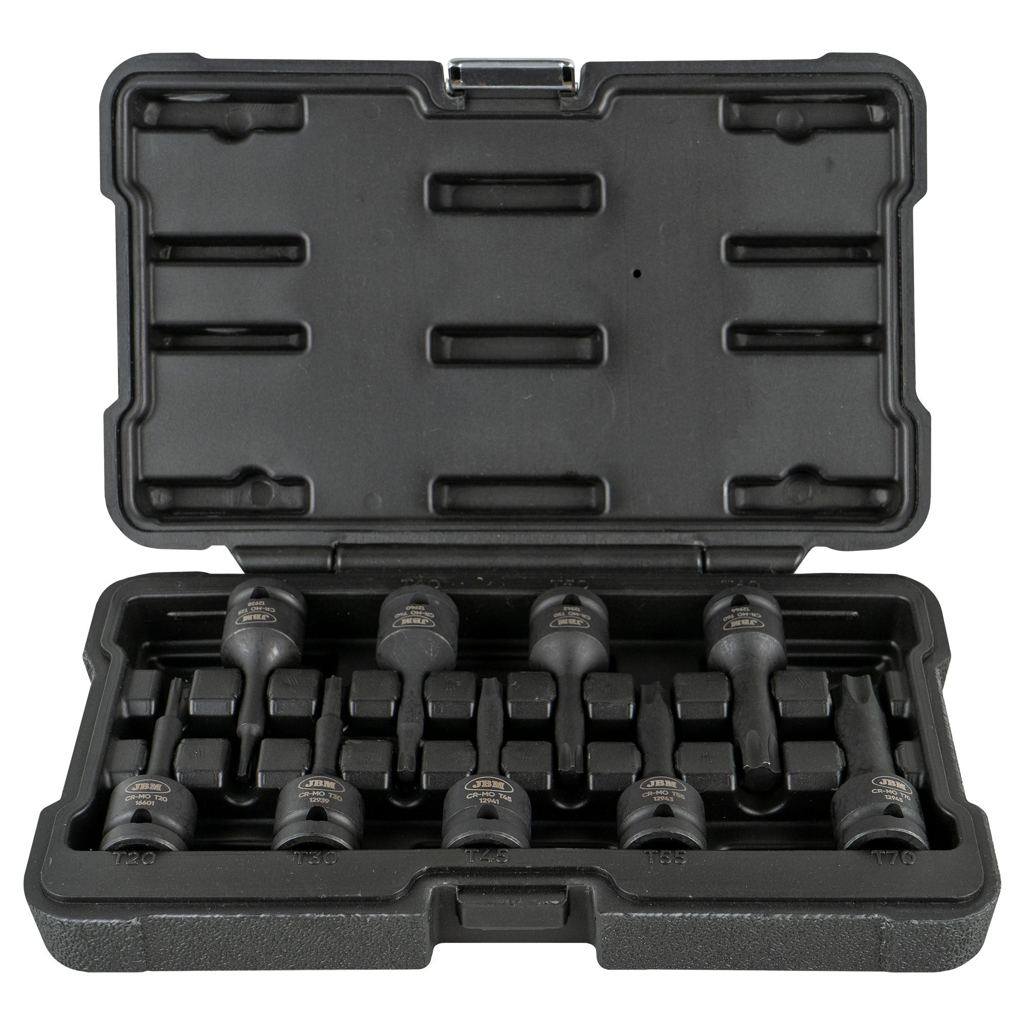 1/2 TORX triecienuzgriežņu komplekts T20-T70 9 gab. 52340