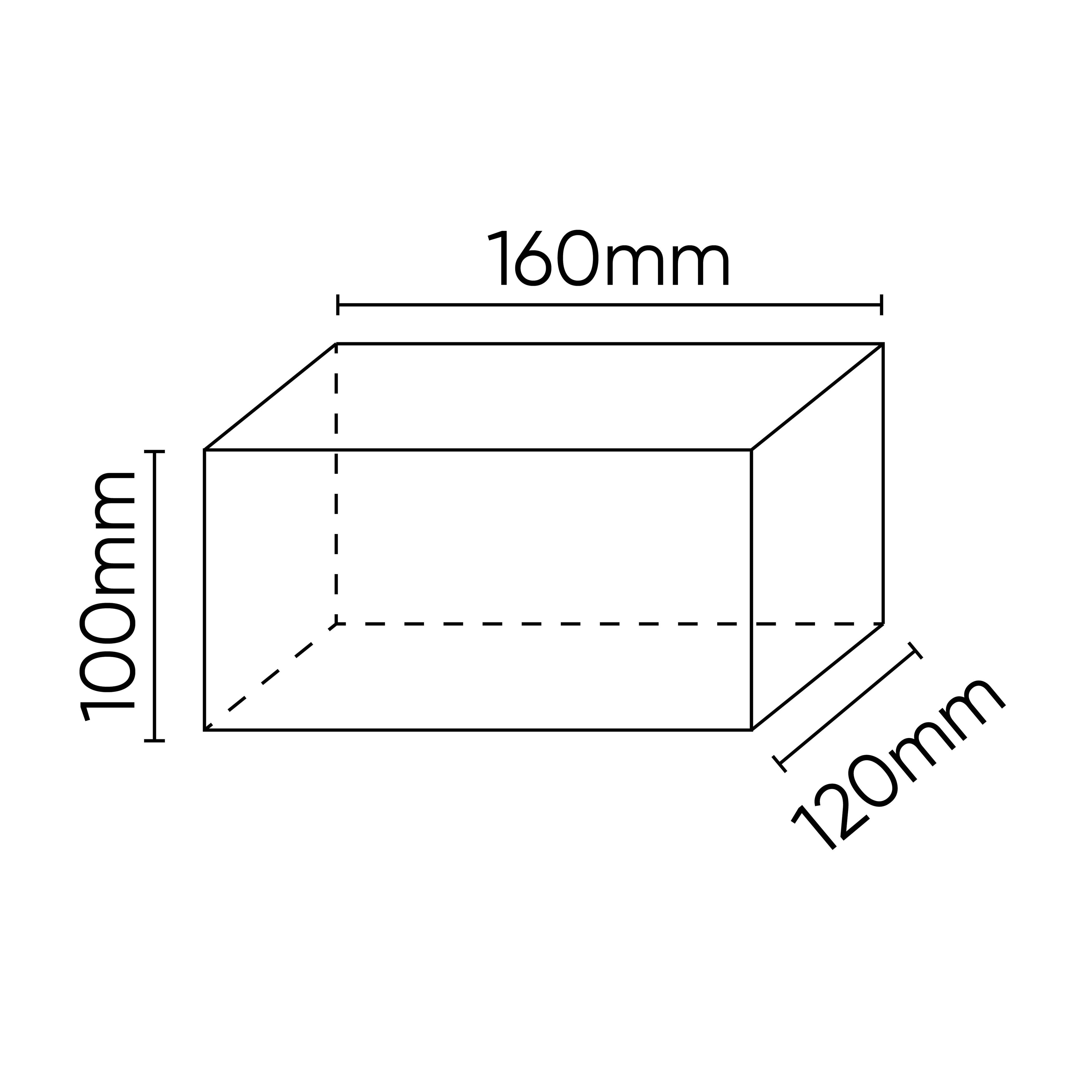 Gumijas paliktnis 160x120x100mm JBM 54485