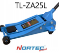 Hidrauliskais domkrats zema profila ar riteņiem 2,5t NORTEC AUTOMOTIVE TL-ZA025L
