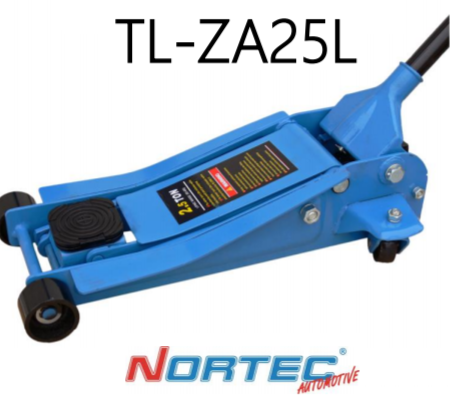 Hidrauliskais domkrats zema profila ar riteņiem 2,5t NORTEC AUTOMOTIVE TL-ZA025L