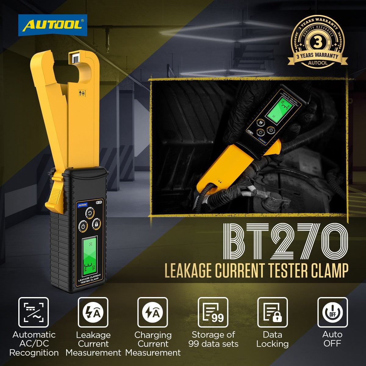 BT270 AUTOOL strāvas mērītājs