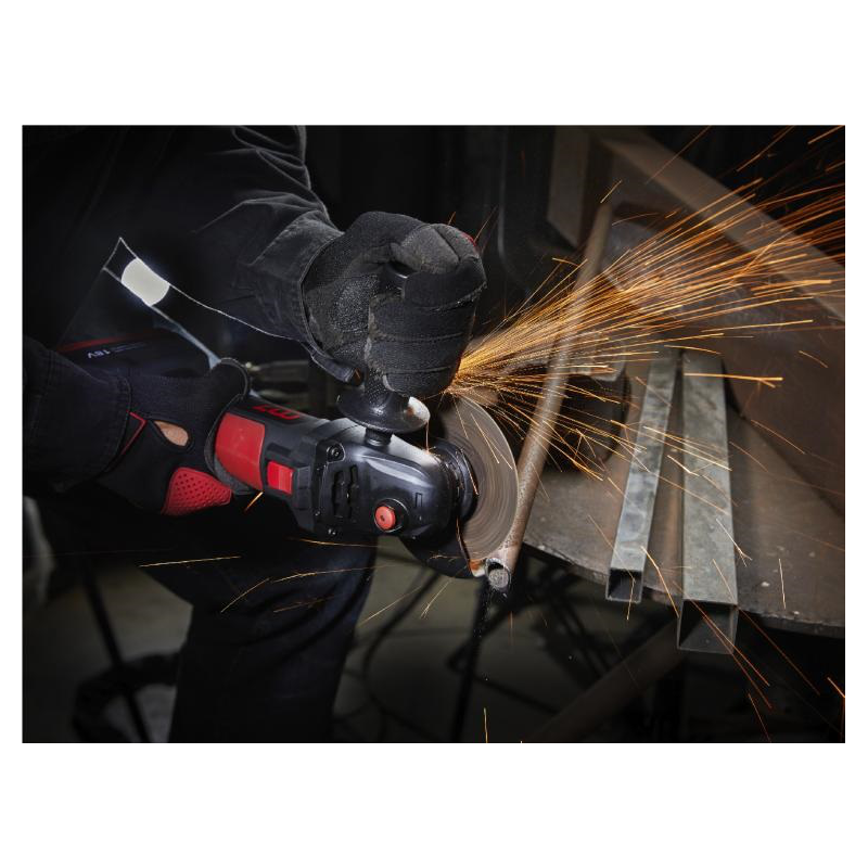 Akumulatora leņķa slīpmašīna 18 V 125 mm ar 2 akumulatoriem