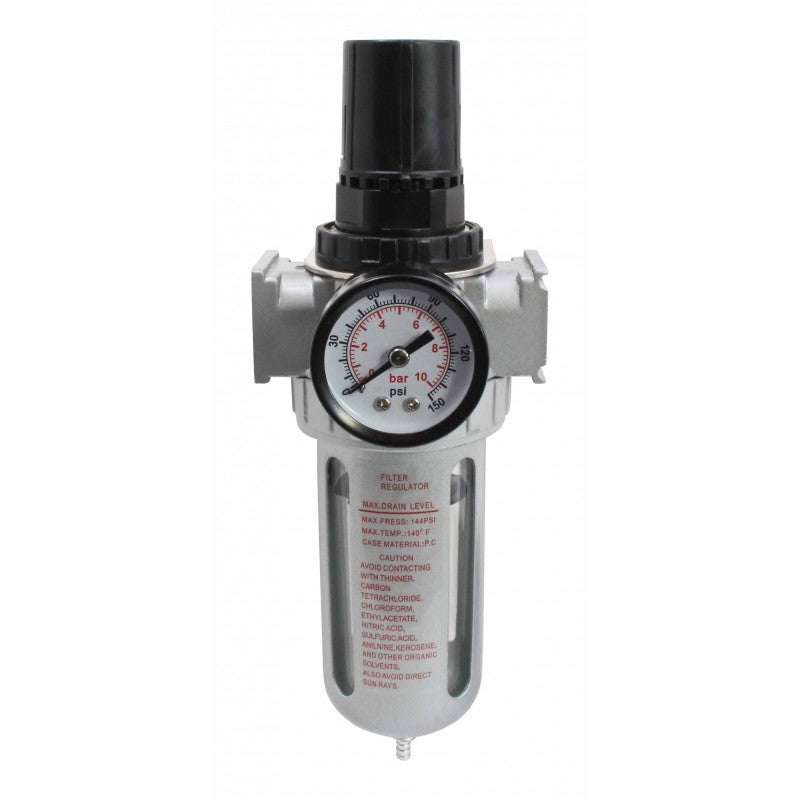 Gaisa plūsmas regulators ar filtru un smērvielu 1/2", S-FR817