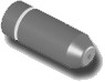 Galva, garš gals, galvas augstums 58 mm, Ø22,5 mm