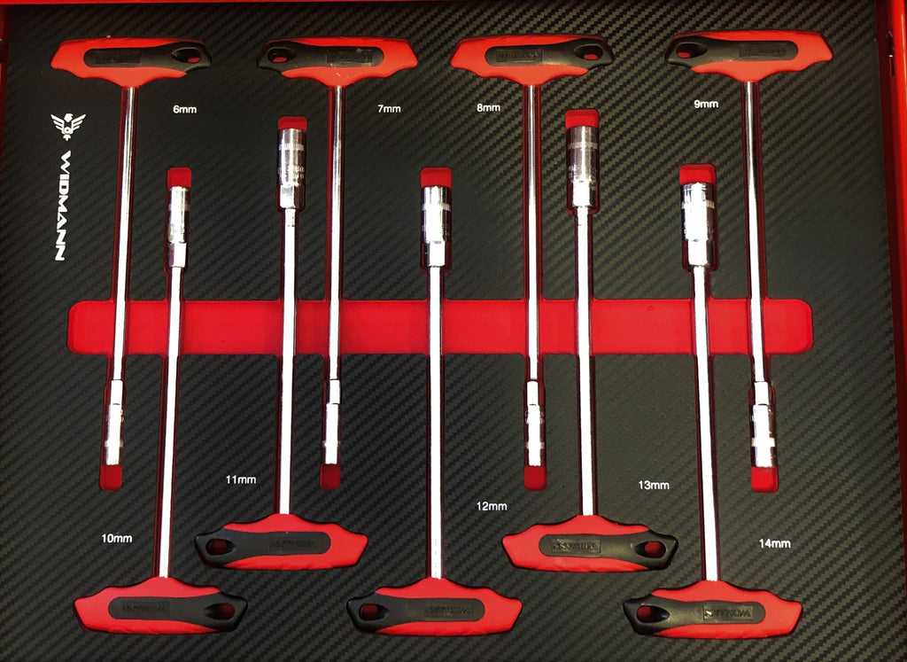 WIDMANN ULTRA TOOLS instrumentu ratiņi - 7 atvilktnes ar 7 pilnām atvilktnēm