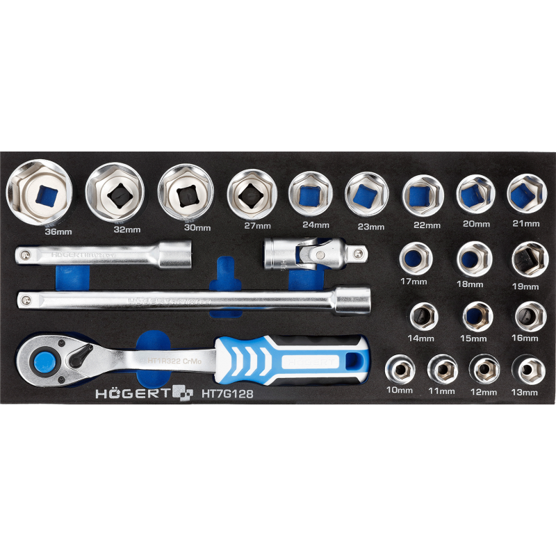 1/2 instrumentu komplekts (10-36 mm) / ar ratiņu koferi